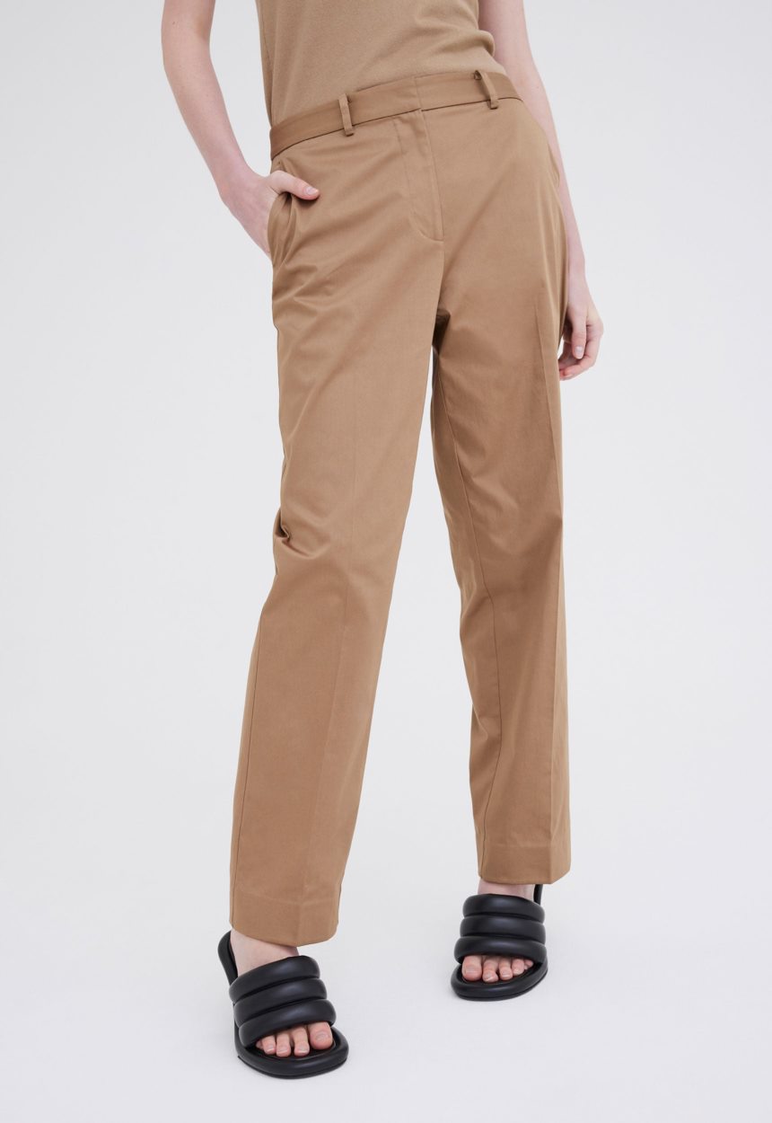 Jac + Jack Chapelle Cotton Sateen Pant - Upstate Tan